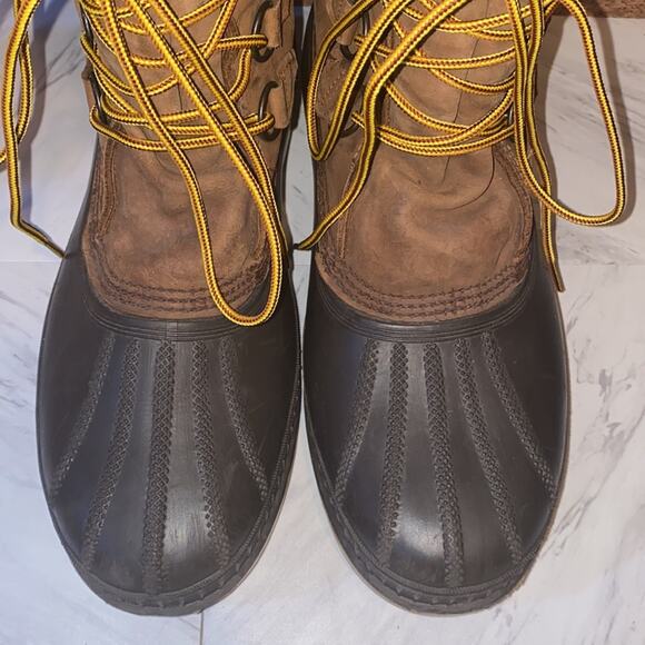 Sorel Badger Men\'s Leather Wool Winter Snow Boots Size 10 main image 14